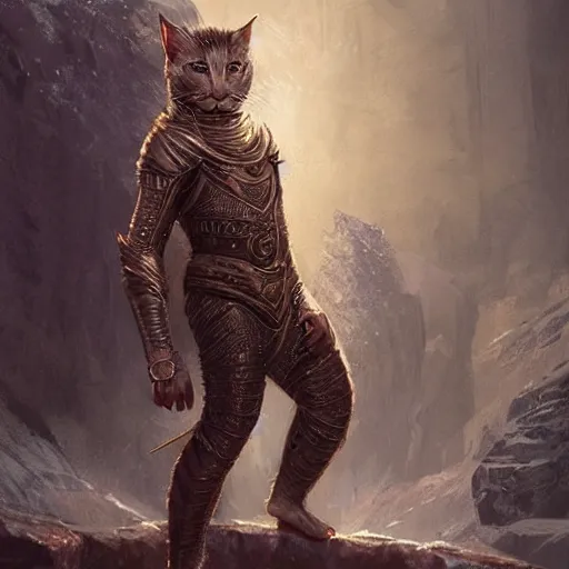 Prompt: portrait of khajit wearing diamond armor from the future,digital art,ultra realistic,ultra detailed,art by greg rutkowski,dramatic