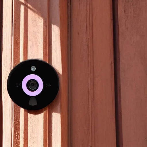Image similar to man with the face of a pig staring into a ring doorbell camera