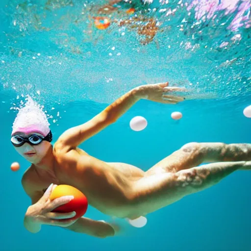 Image similar to swimming in an egg