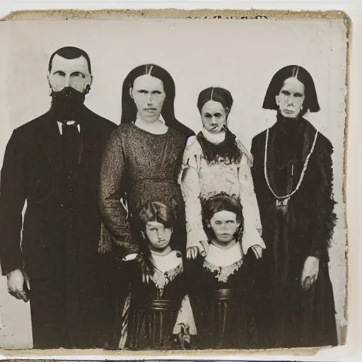 creepy family photos old