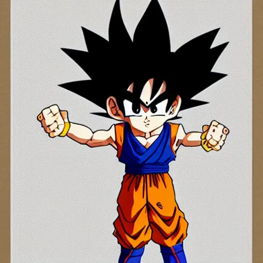 Prompt: goku contemporary art print. high taste. intellectual / esoteric / mystery