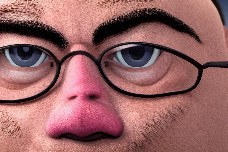 Prompt: a close up photo of carl wheezer, 8 k, photorealistic