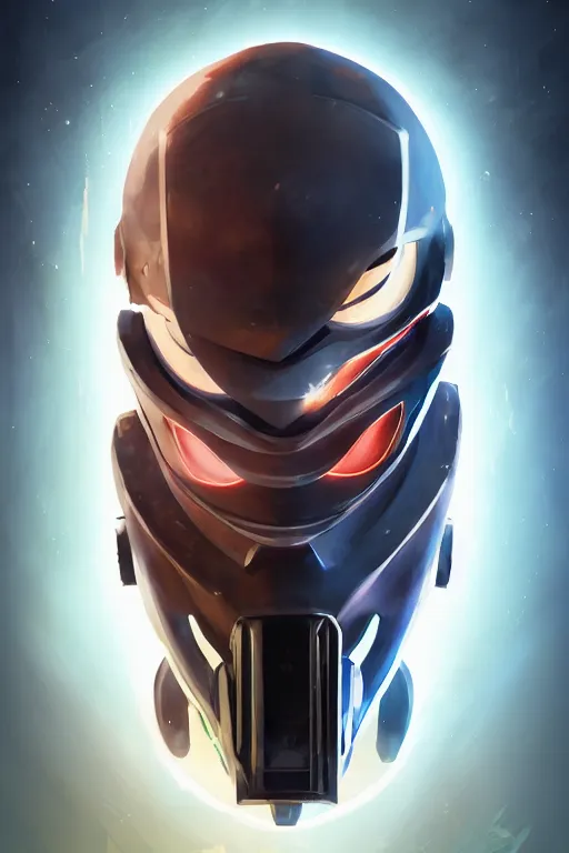 Image similar to epic mask helmet robot ninja portrait stylized as fornite style game design fanart by concept artist gervasio canda, behance hd by jesper ejsing, by rhads, makoto shinkai and lois van baarle, ilya kuvshinov, rossdraws global illumination radiating a glowing aura global illumination ray tracing hdr render in unreal engine 5