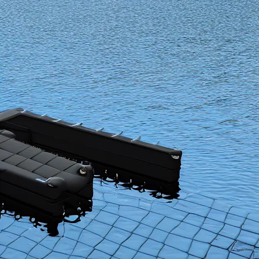 Image similar to a rubber dock with a glock, photorealistic 8 k render