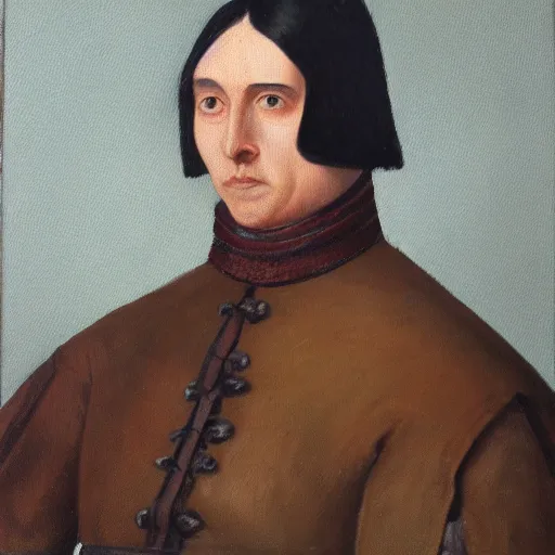 Prompt: a portrait painting of roger trimuel