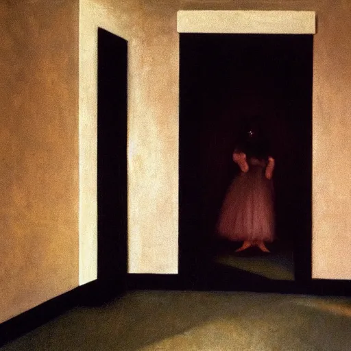 Image similar to a black scary chimera in an haunted liminal hotel abandoned room, hyperrealistic film still by edward hopper, by gottfried helnwein, by klimt, art noveau, highly detailed, strong lights, liminal, eerie, bright pastel colors,