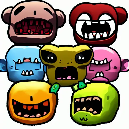 Image similar to high definition 3 d binding of isaac monster