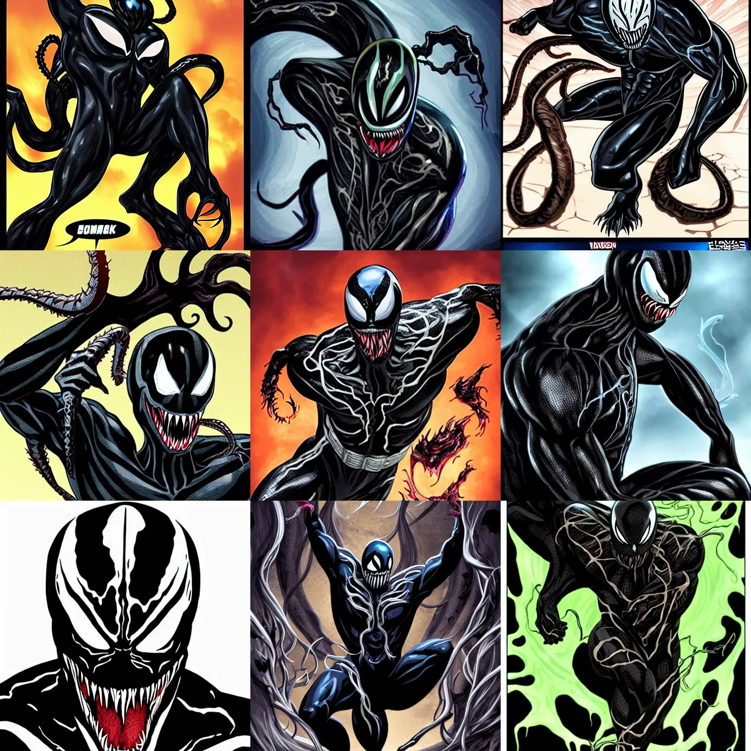 Prompt: venom symbiote