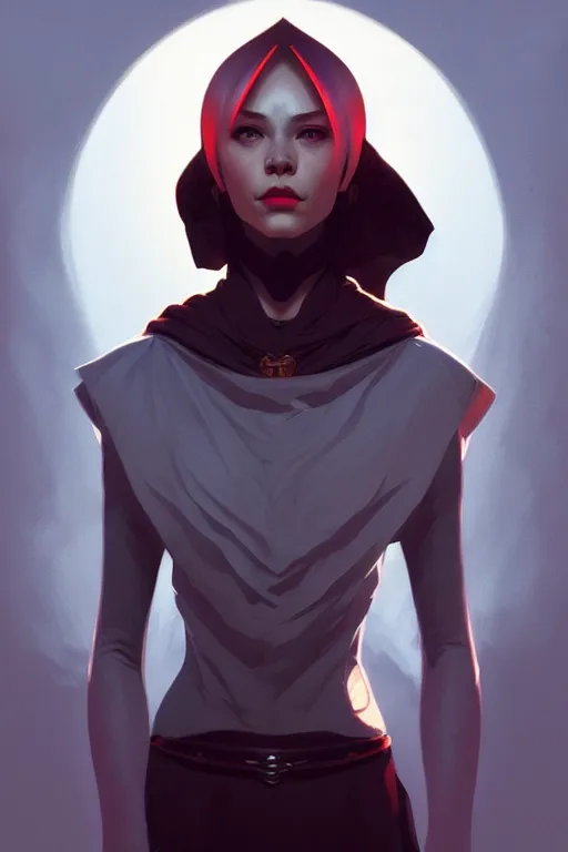 Prompt: a portrait of asajj ventress, fantasy, sharp focus, intricate, elegant, digital painting, artstation, matte, highly detailed, concept art, illustration, ambient lighting, art by ilya kuvshinov, artgerm, alphonse mucha, and greg rutkowski