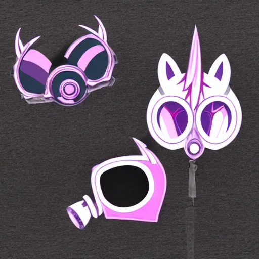 Image similar to my little pony gas mask