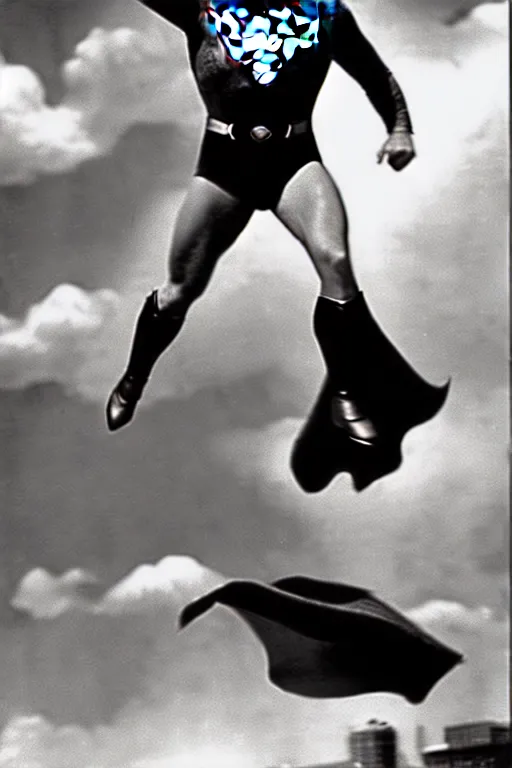 Image similar to rock hudson playing superman in 1 9 7 8, superhero movie