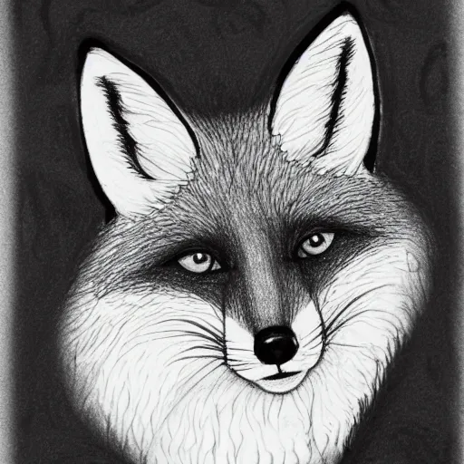 Prompt: a drawing of a fox