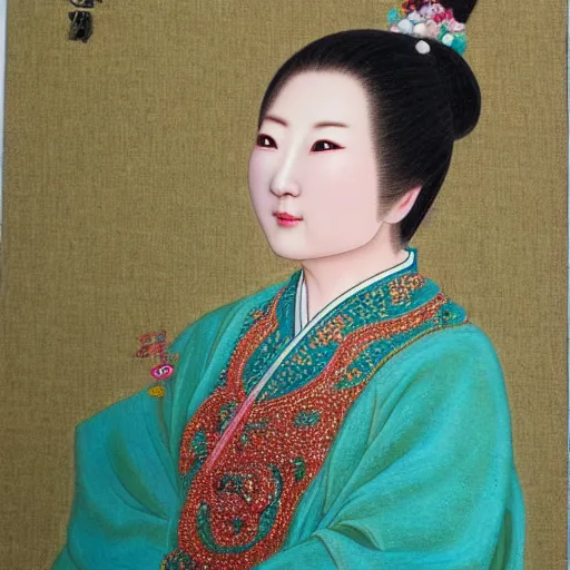 Prompt: detailed portrait lin daiyu