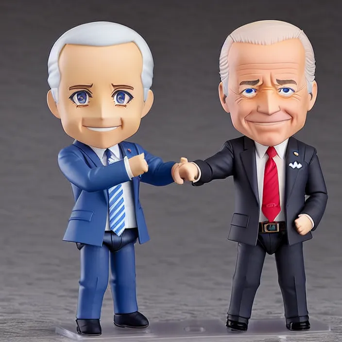 Image similar to joe biden, an anime nendoroid of joe biden, figurine, detailed product photo