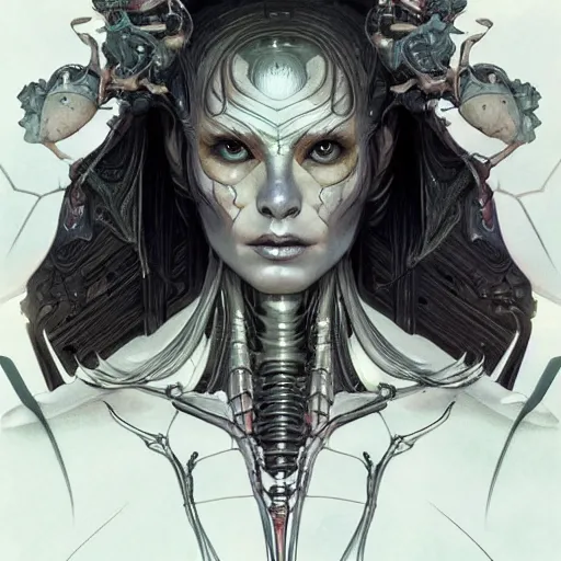 Prompt: full body portrait of a sci-fi alien goddess anatomical ink drawing, highly detailed, digital painting, artstation, concept art, smooth, sharp focus, illustration, art by artgerm and greg rutkowski and alphonse mucha