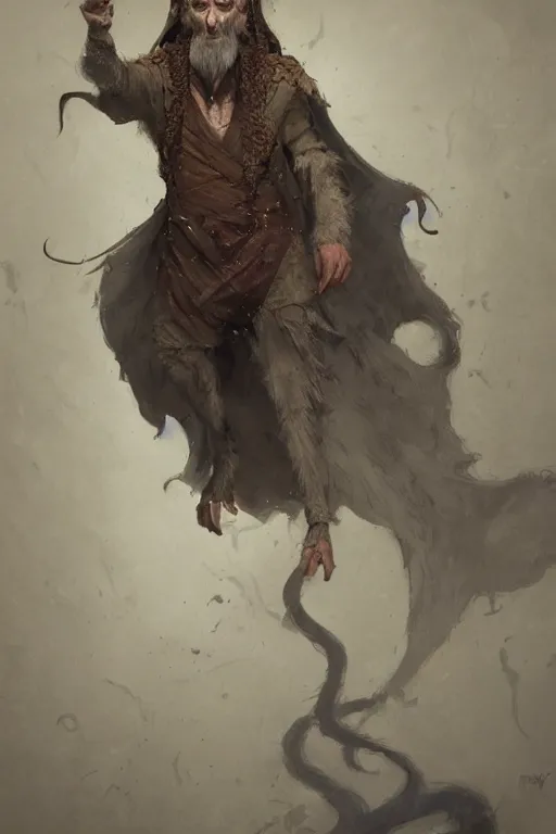 Image similar to A highly detailed full body portrait painting of the old rat sorcerer Nicodemus from the Secret of Nihm by Disney, Greg Rutkowski, John Howe, trending on artstation