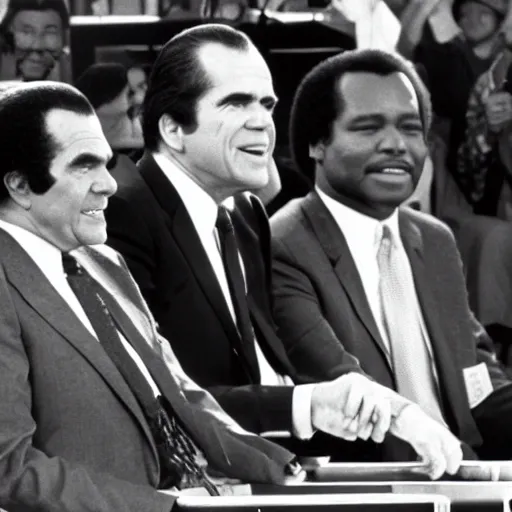 Image similar to Richard Nixon on Soul Train, 1971