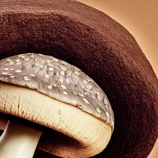 Prompt: mushroom cap, bottom view, no stipe, black background, hyper realistic, photography, colorfull, 8k, epic composition