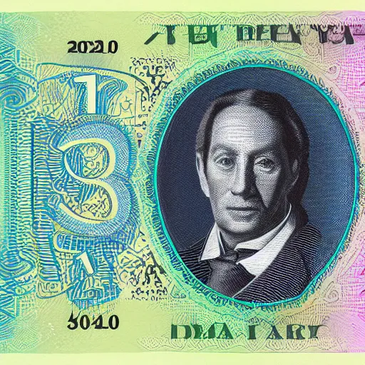 Image similar to concept design £ 5 0 note for the year 2 0 3 3