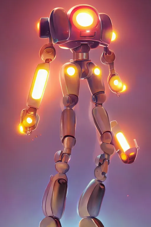 Image similar to metabots medabots medarotto medarot robot minimalist comics, behance hd by jesper ejsing, by rhads, makoto shinkai and lois van baarle, ilya kuvshinov, rossdraws global illumination ray tracing hdr radiating a glowing aura