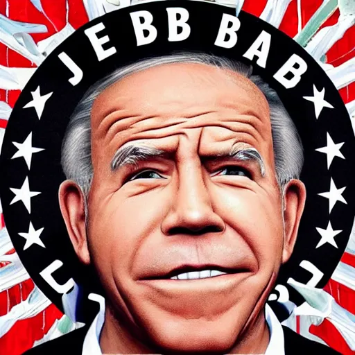 Prompt: Joe bidens rap album cover