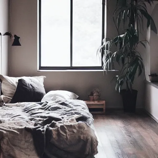 Prompt: cozy asian home, ambient, moody, couple, tiny