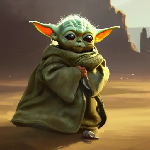 Prompt: Baby Yoda as a loading screen for Grand Theft Auto 5, intricate, highly detailed, digital painting, artstation, concept art, sharp focus, illustration, art by greg rutkowski and alphonse mucha