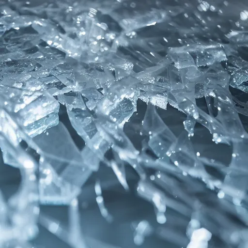 Prompt: see through clear sheet of ice sheet of ice in front of face behind ice 80mm close up