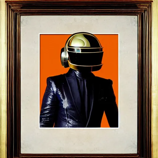 Image similar to renaissance portrait of Daft Punk, masterpiece by Eugene de Blaas