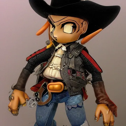 Image similar to mexican vaquero, character portrait, yoshitaka amano character design