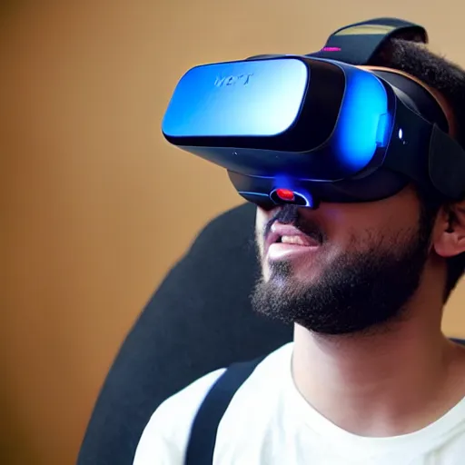 Image similar to next generation vr headset, futuristic