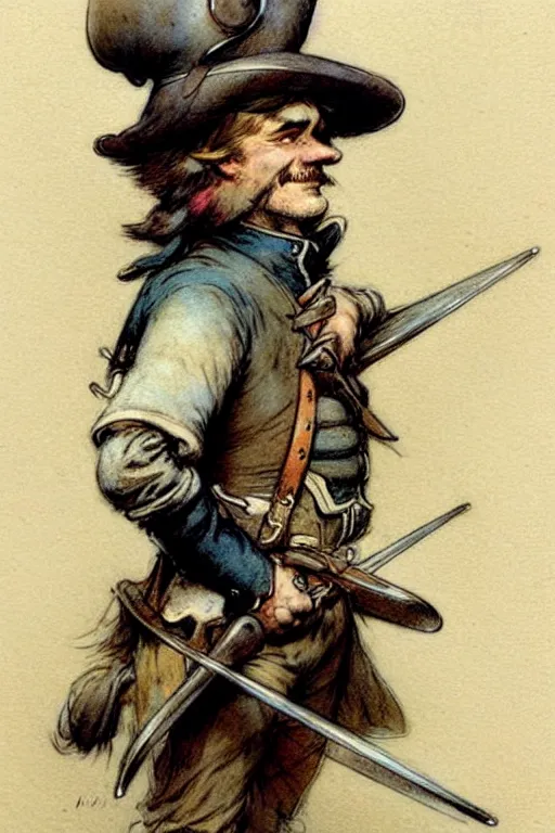 Image similar to (((((1950s musketeer . muted colors.))))) by Jean-Baptiste Monge !!!!!!!!!!!!!!!!!!!!!!!!!!!