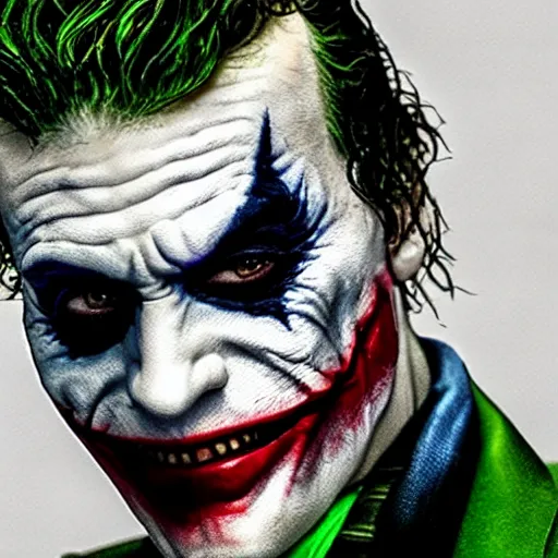 Prompt: cinematic shot of the joker with down syndrome, 8 k, very intricate, very detailed, inspiring,