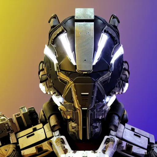 Prompt: very symmetrical!! cyborg balaclava concept art from video game, by miguel angel martinez monje, by vitaly bulgarov, by yoji shinkawa, by joss nizzi, by shoji kawamori, horizon zero dawn, titanfall, mecha, deviantart, artstation, marmoset toolbag render, unreal engine