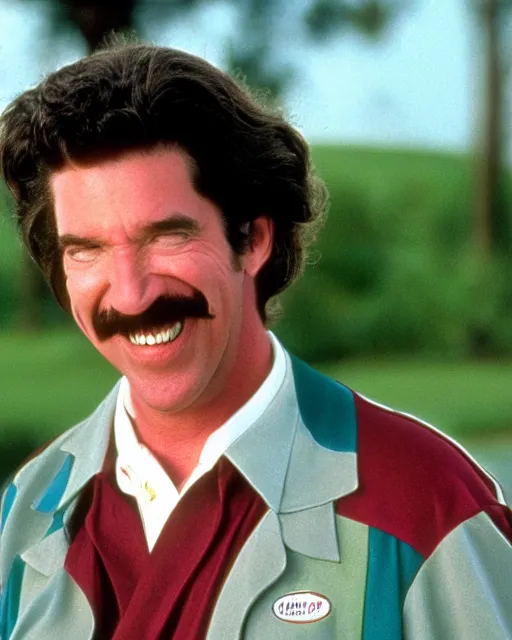 Image similar to Film still close-up shot of Val Kilmer as happy gilmore from the movie happy gilmore. Photographic, photography