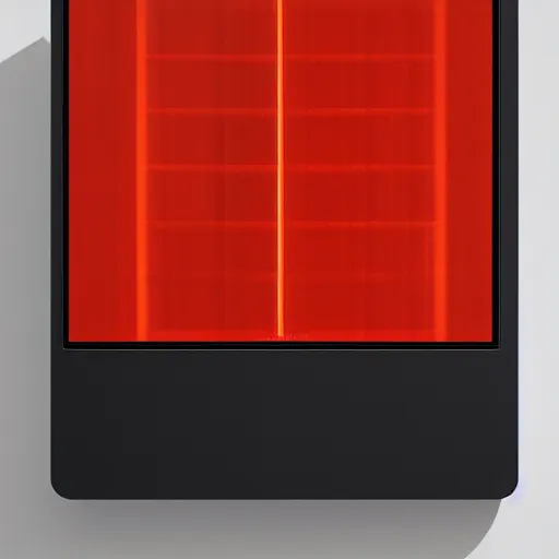Prompt: a dezeen, archdaily, minimalissimo photo of touchscreen synthesizer by lot2046, john pawson, virgil abloh