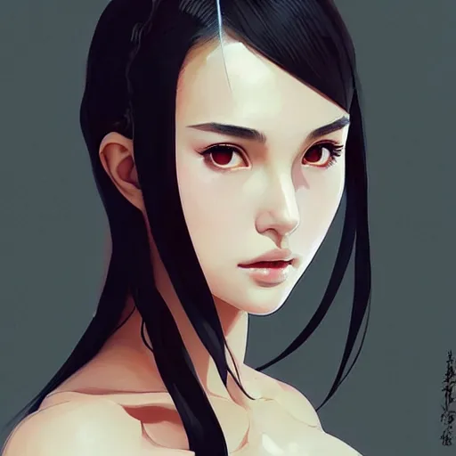 Image similar to a beautiful young japanese natalie portman alluring instagram model in crop top, by guweiz and wlop and ilya kuvshinov and artgerm and makoto shinkai and studio ghibli, symmetrical eyes, aesthetic, gorgeous, stunning, alluring, attractive, artstation, deviantart, pinterest, digital art