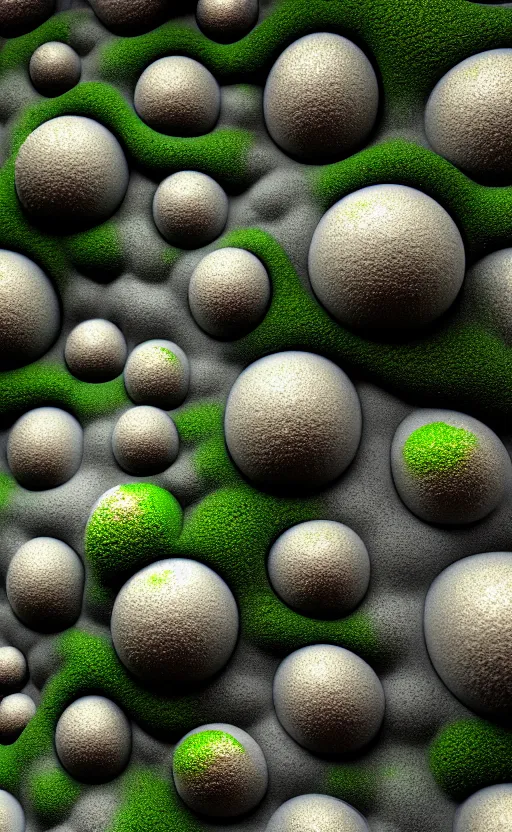 Image similar to highly detailed ultra sharp 3 d render cinematic composition of a smooth ceramic porcelain biomorphic magnolia stone nebula fluid fractal sci - fi surreal architecture landscape, granite, metallic, magnesium, marble, moss and lichen, vincent callebaut composition, mamou - mani, archviz, beautiful lighting, 8 k, unreal engine, hdr,