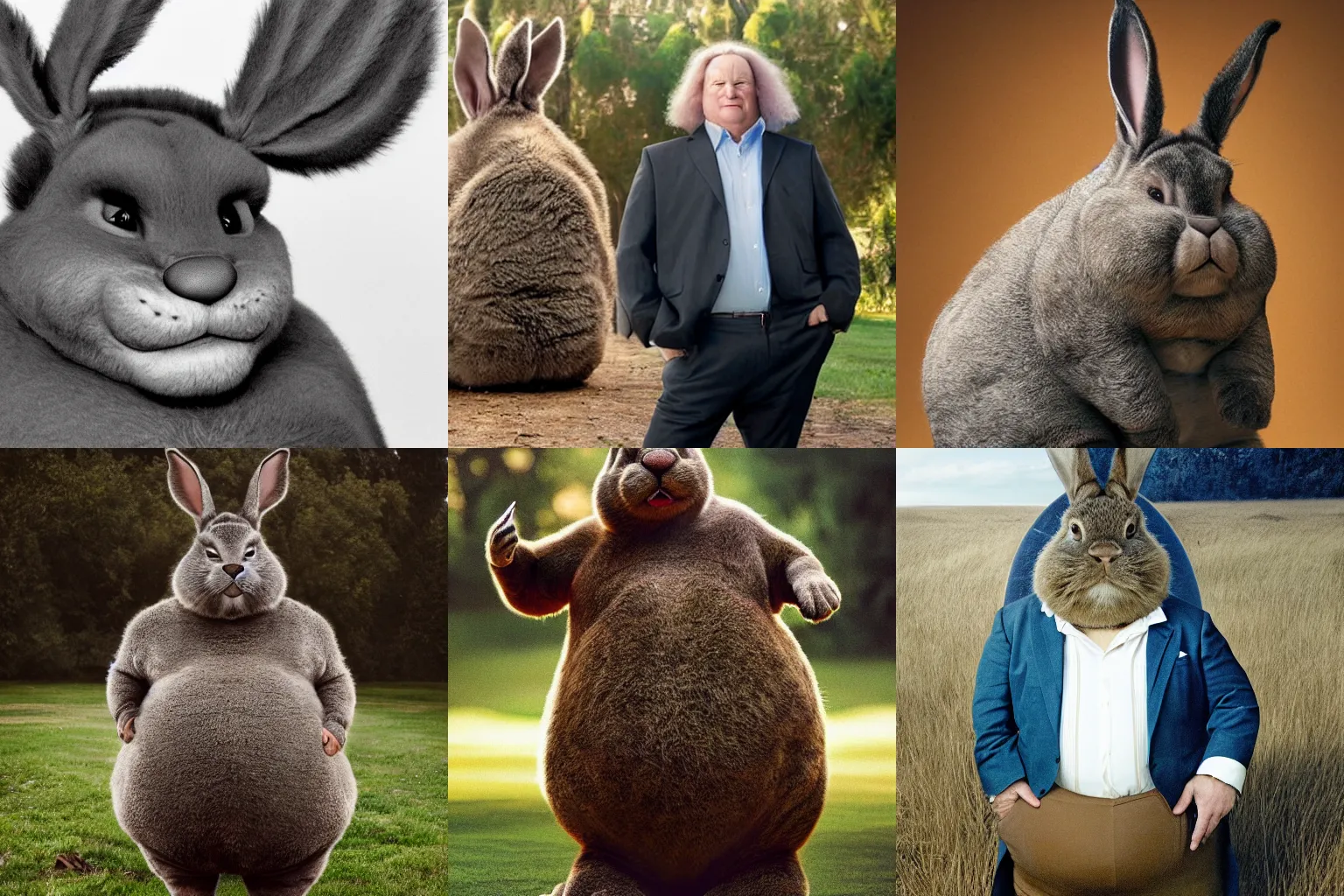 Image similar to Candid portrait photograph of Big Chungus, taken by Annie Leibovitz