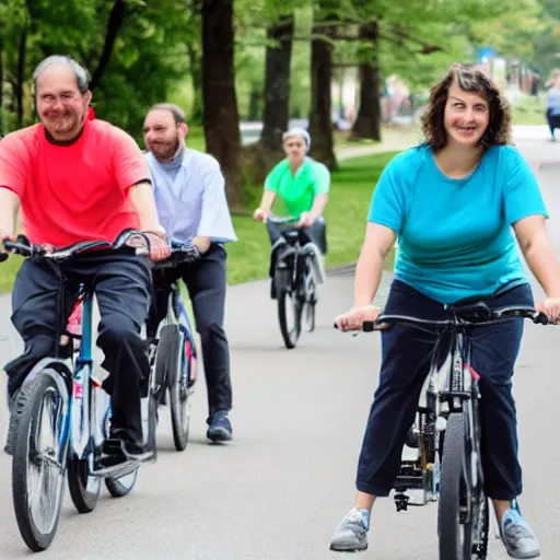 Prompt: bike to work day