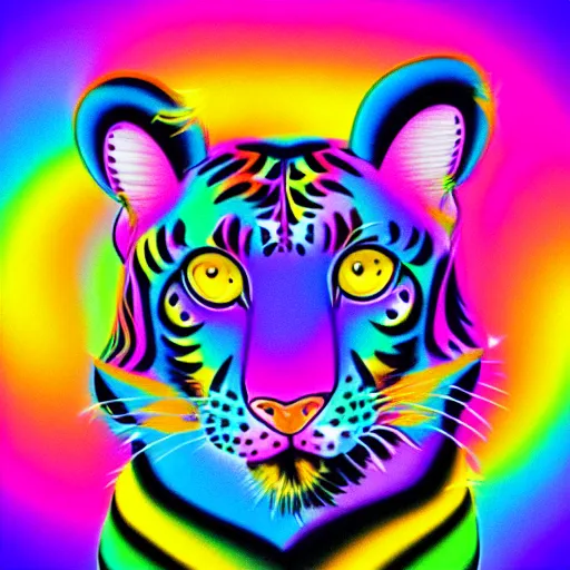 Prompt: “lisa frank album cover design”