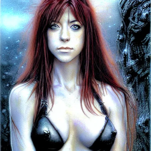 Image similar to female who looks like alyson hannigan by luis royo