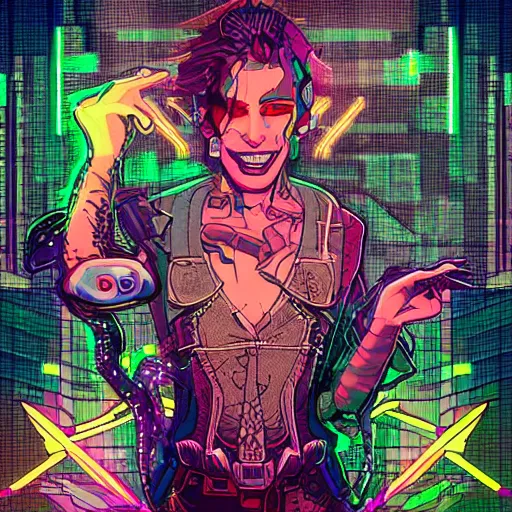 Prompt: mucha's the four seasons cyberpunk led synth lightning. pixel art. evil zombie. manic laughter. synthwave pixel art. saturated. dramatic lighting. crazy. dark dystopian render. 4 k award winning digital art. wallpaper.