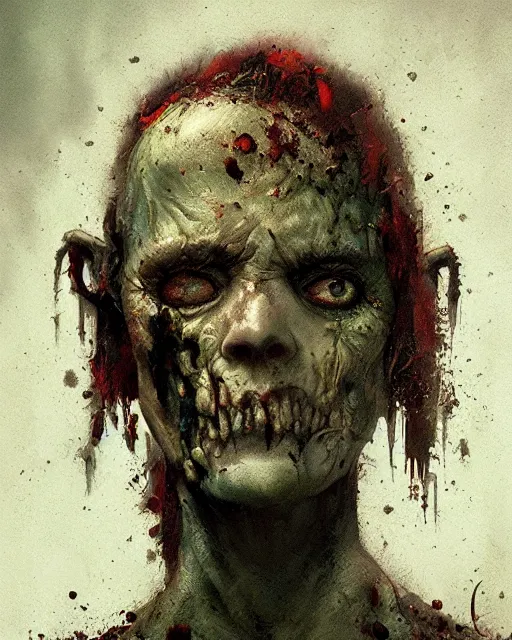 Image similar to hyper realistic photo portrait rathead zombie cinematic, greg rutkowski, james gurney, mignola, craig mullins, brom