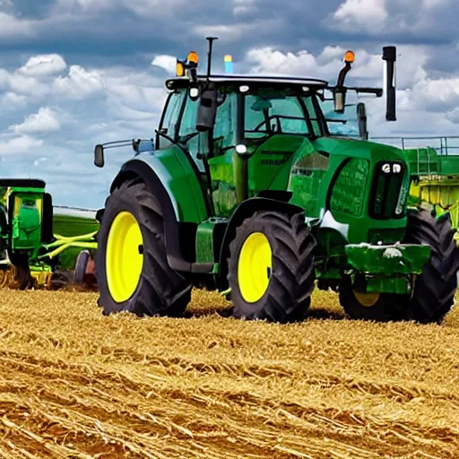 Image similar to agricultural machinery taking over the world