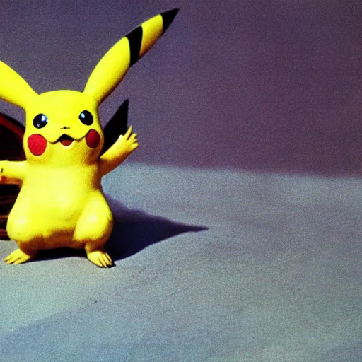 Image similar to The first pikachu found in nature, circa 1992, photograph