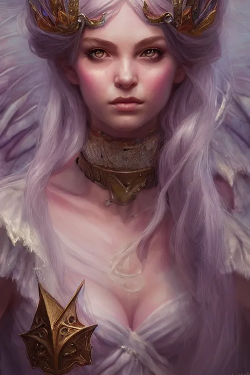 Image similar to fairy princess, highly detailed, d & d, fantasy, highly detailed, digital painting, trending on artstation, concept art, sharp focus, illustration, art by artgerm and greg rutkowski and magali villeneuve