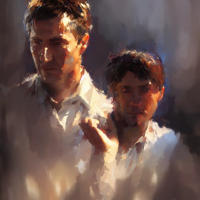 Image similar to A beautiful character portrait painting by Craig Mullins