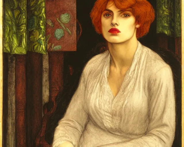 Prompt: dante gabriel rossetti