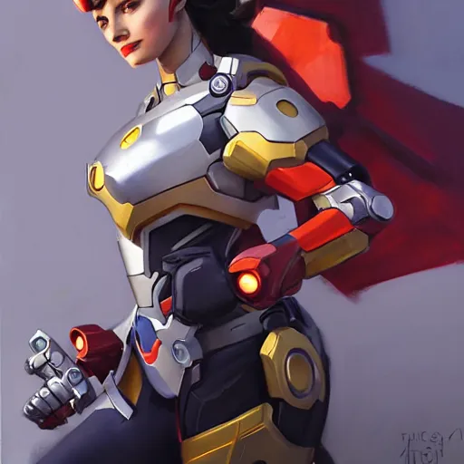 Prompt: greg manchess portrait painting of a female tony stark ironman as overwatch character, medium shot, asymmetrical, profile picture, organic painting, sunny day, matte painting, bold shapes, hard edges, street art, trending on artstation, by huang guangjian, gil elvgren, ruan jia, greg rutkowski, gaston bussiere